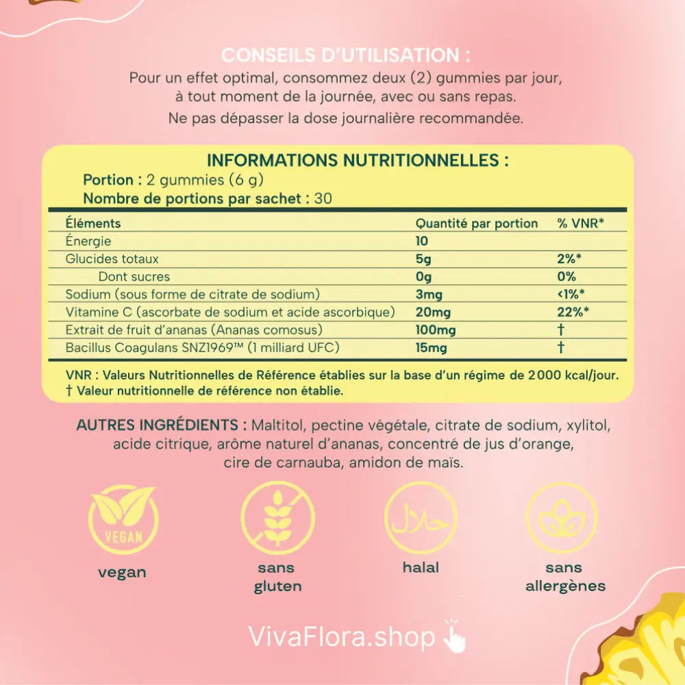 VivaFlora™ Gummies Equilibre Intime