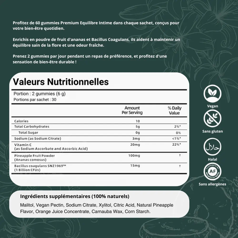 VivaFlora™ Gummies Equilibre Intime