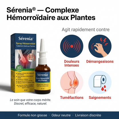 Sérenia - Spray Hémorroïdale 100% Naturel