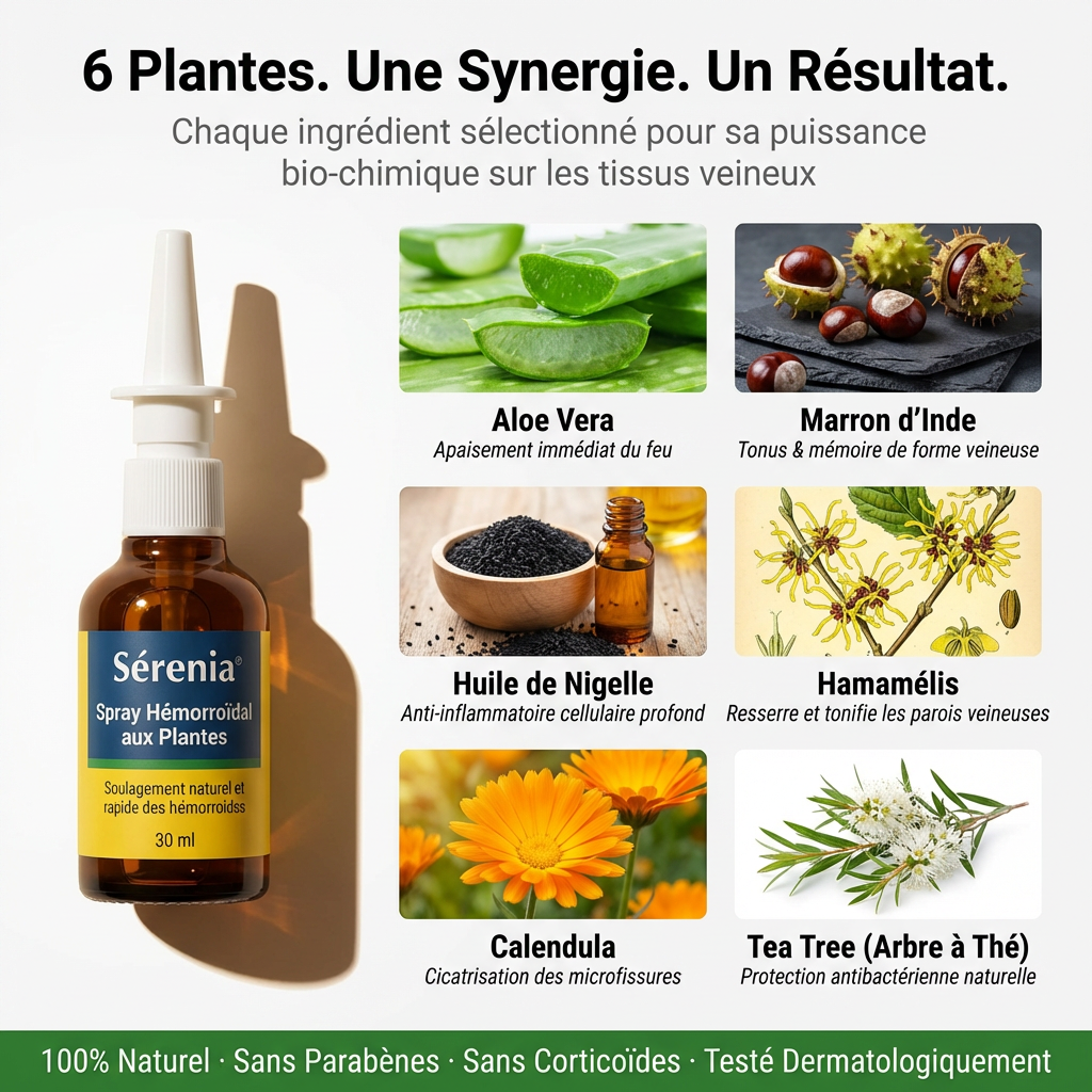 Sérenia - Spray Hémorroïdale 100% Naturel