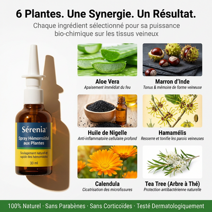 Sérenia - Spray Hémorroïdale 100% Naturel