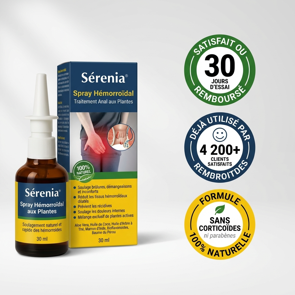 Sérenia - Spray Hémorroïdale 100% Naturel